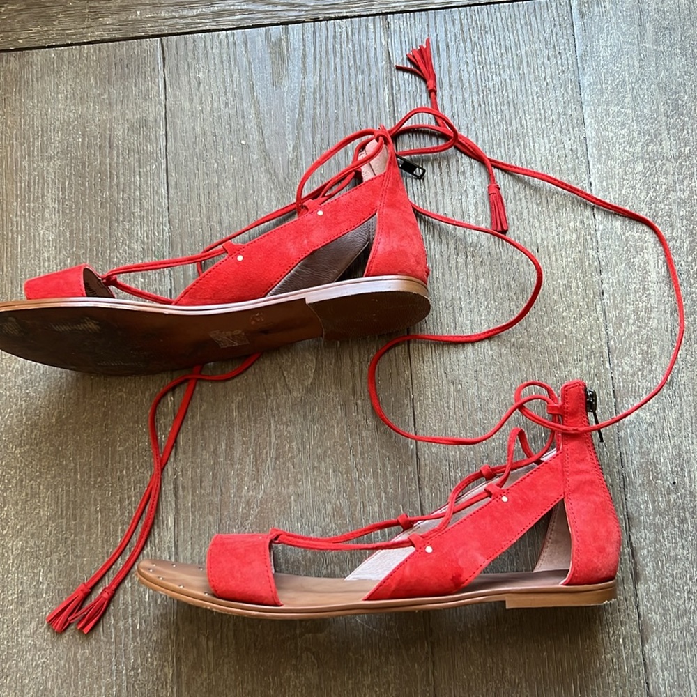 EUC Madewell Bridget Lace-Up Sandal - Picture 5 of 12